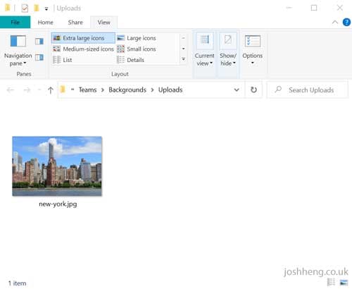 A screenshot of Windows Explorer