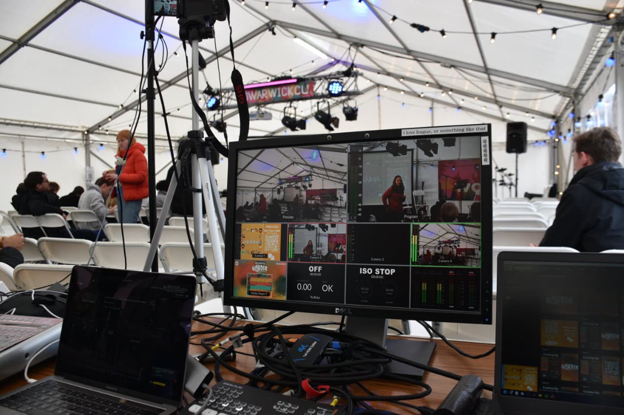 The livestream setup